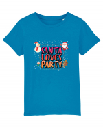 Santa Loves Party Tricou mânecă scurtă  Copii Mini Creator