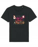 Santa Loves Party Tricou mânecă scurtă Unisex Rocker