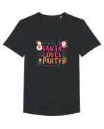 Santa Loves Party Tricou mânecă scurtă guler larg Bărbat Skater