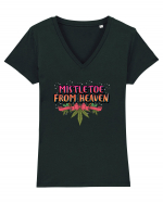 Mistletoe From Heaven Tricou mânecă scurtă guler V Damă Evoker