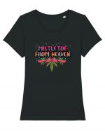 Mistletoe From Heaven Tricou mânecă scurtă guler larg fitted Damă Expresser