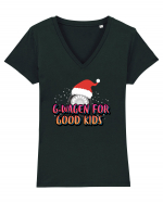 G-Wagen For Good Kids Tricou mânecă scurtă guler V Damă Evoker