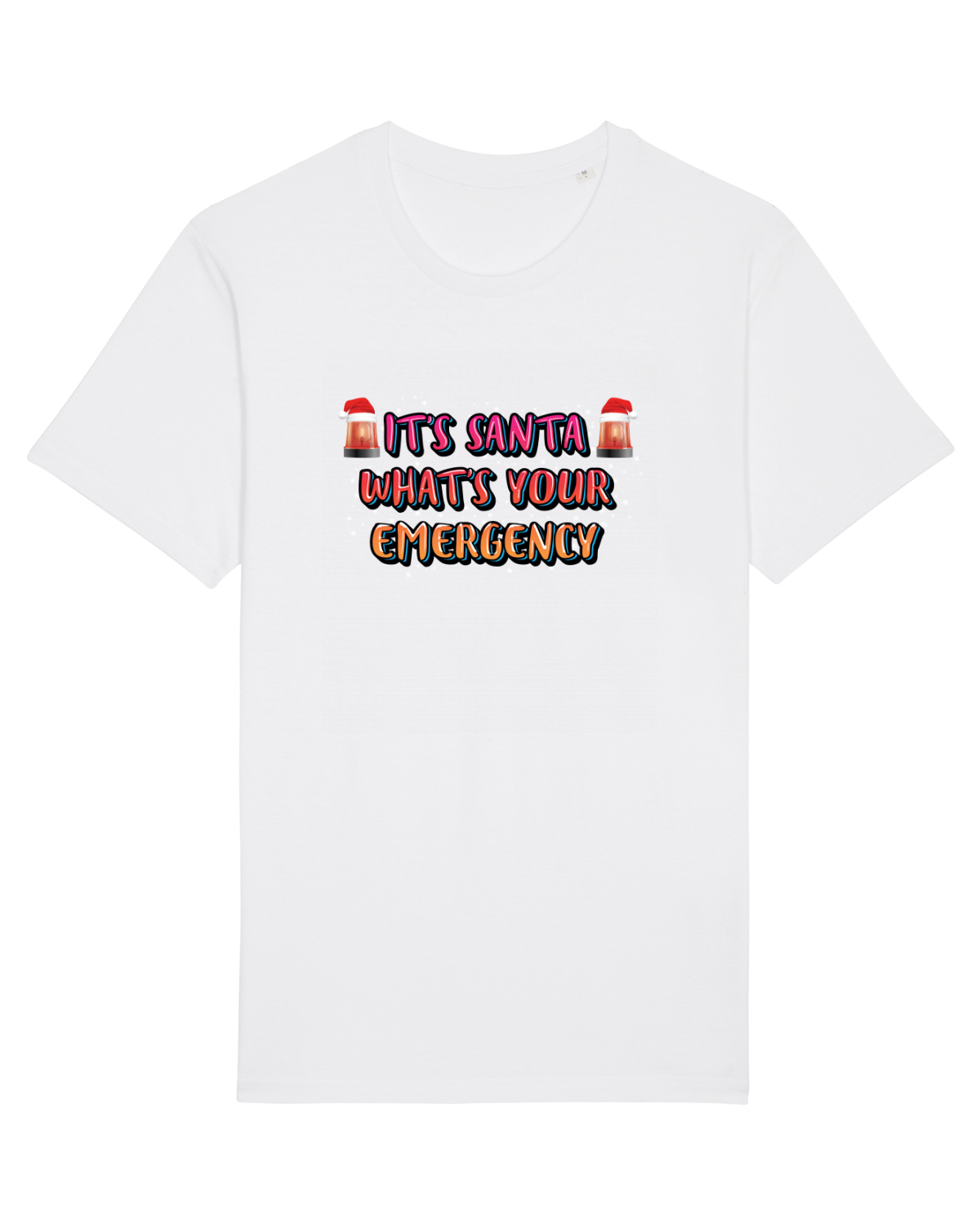 Tricou mânecă scurtă Unisex Rocker White