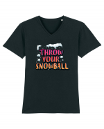 Throw Your Snowball Tricou mânecă scurtă guler V Bărbat Presenter