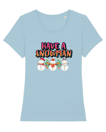 Have A Snowman Sky Blue