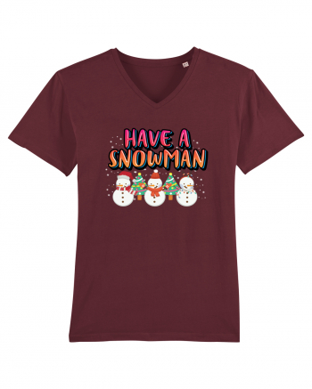 Have A Snowman Burgundy