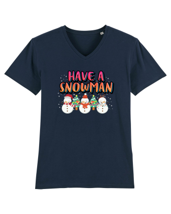 Have A Snowman French Navy