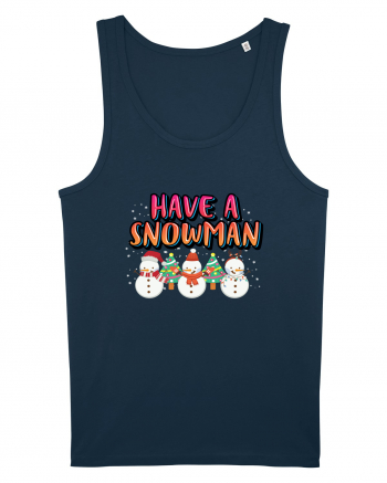 Have A Snowman Navy