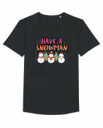 Have A Snowman Tricou mânecă scurtă guler larg Bărbat Skater