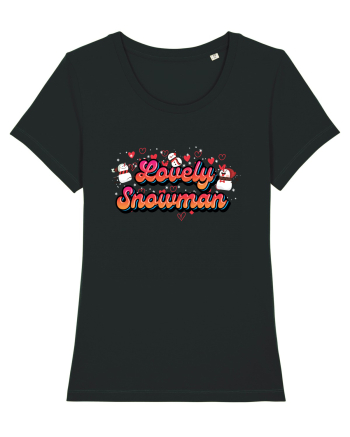 Lovely Snowman Black