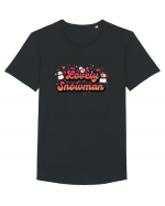 Lovely Snowman Tricou mânecă scurtă guler larg Bărbat Skater