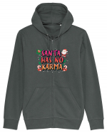 Santa Has No Karma Hanorac cu fermoar Unisex Connector