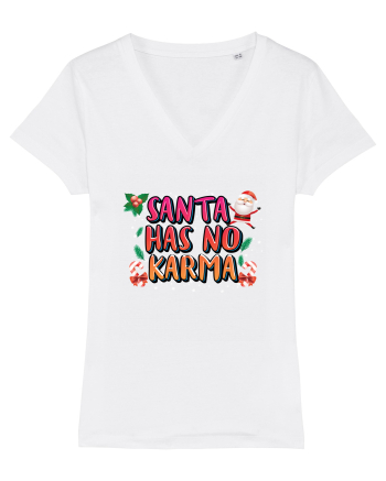 Santa Has No Karma White