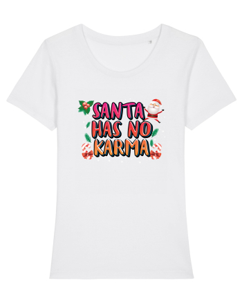 Santa Has No Karma White