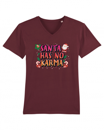 Santa Has No Karma Burgundy
