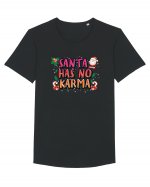 Santa Has No Karma Tricou mânecă scurtă guler larg Bărbat Skater