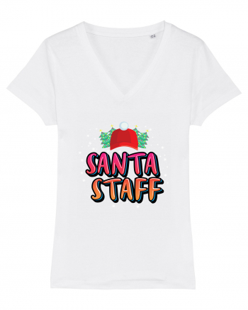 Santa Staff White
