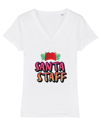 Santa Staff White