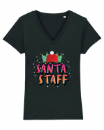 Santa Staff Tricou mânecă scurtă guler V Damă Evoker