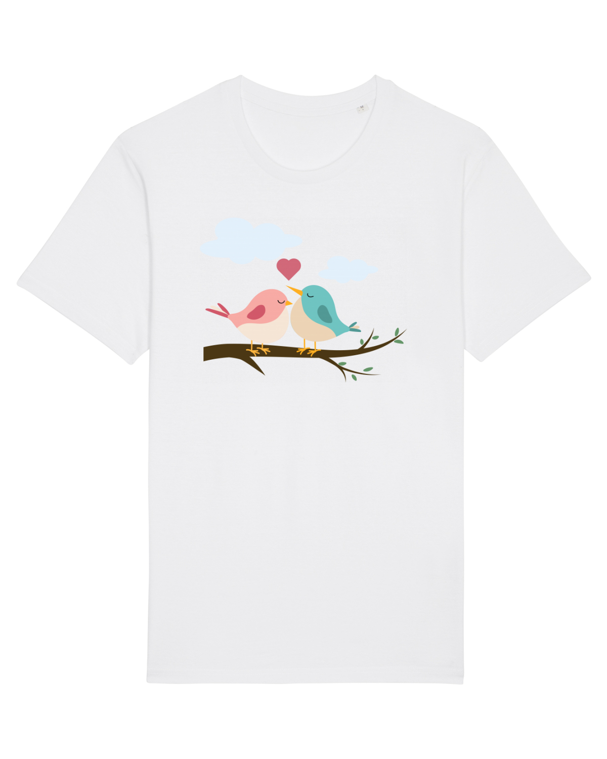Tricou mânecă scurtă Unisex Rocker White