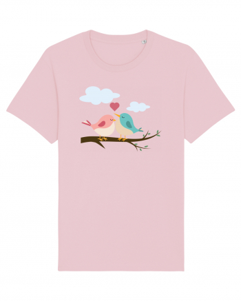 Doua păsărele Cotton Pink