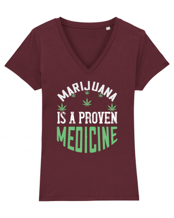 Marijuana is a Medicine Burgundy