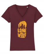 Lone Wolf Tricou mânecă scurtă guler V Damă Evoker