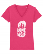 Lone Wolf Tricou mânecă scurtă guler V Damă Evoker