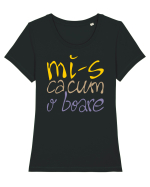 caCumOboare Tricou mânecă scurtă guler larg fitted Damă Expresser