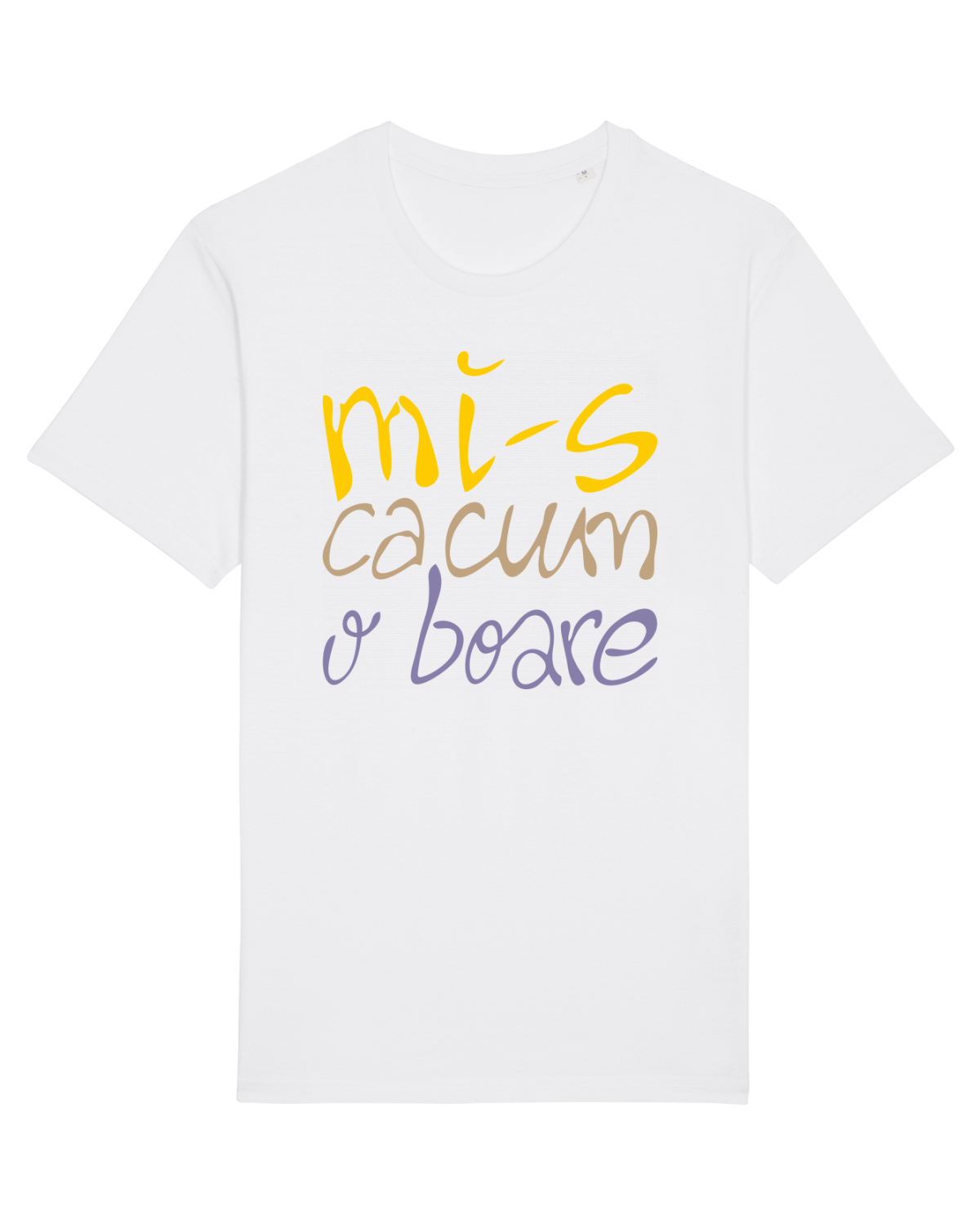 Tricou mânecă scurtă Unisex Rocker White