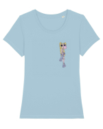 Powerpuff Bubbles Aesthetic Girls Tricou mânecă scurtă guler larg fitted Damă Expresser