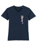 Powerpuff Bubbles Aesthetic Girls Tricou mânecă scurtă guler V Bărbat Presenter