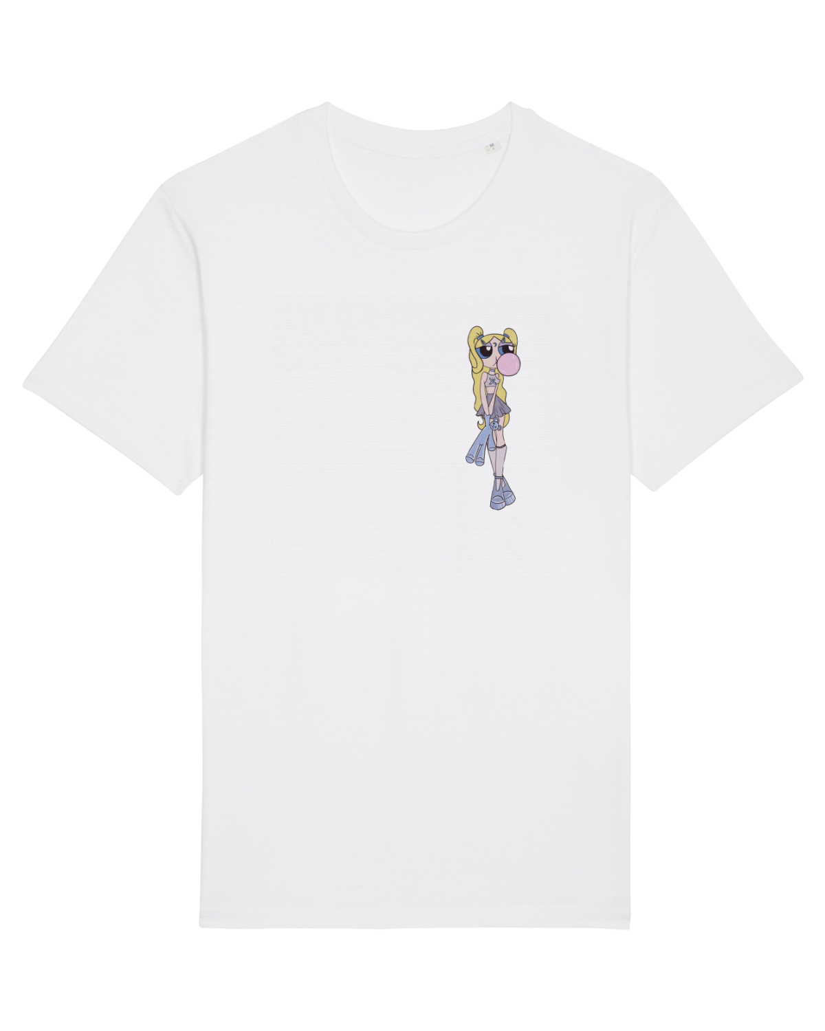 Tricou mânecă scurtă Unisex Rocker White