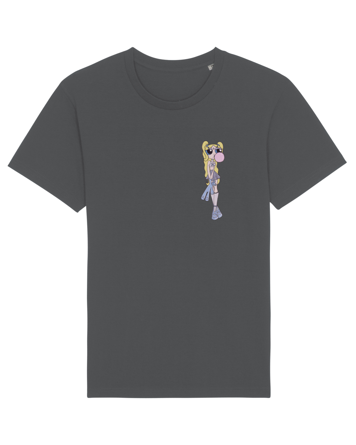 Tricou mânecă scurtă Unisex Rocker Anthracite