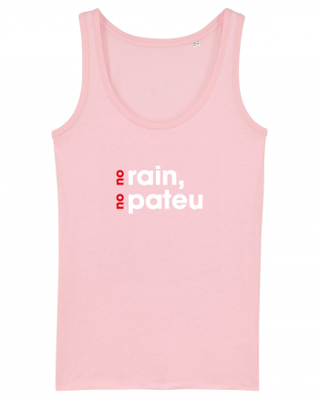 No rain, no pateu Cotton Pink