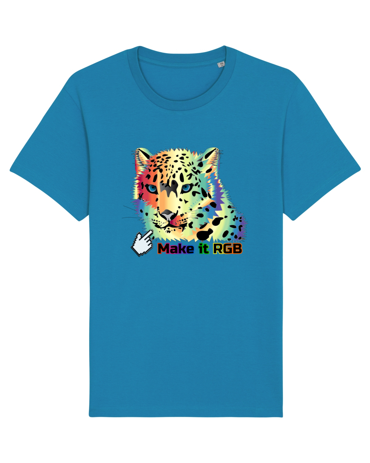 Tricou mânecă scurtă Unisex Rocker Azur