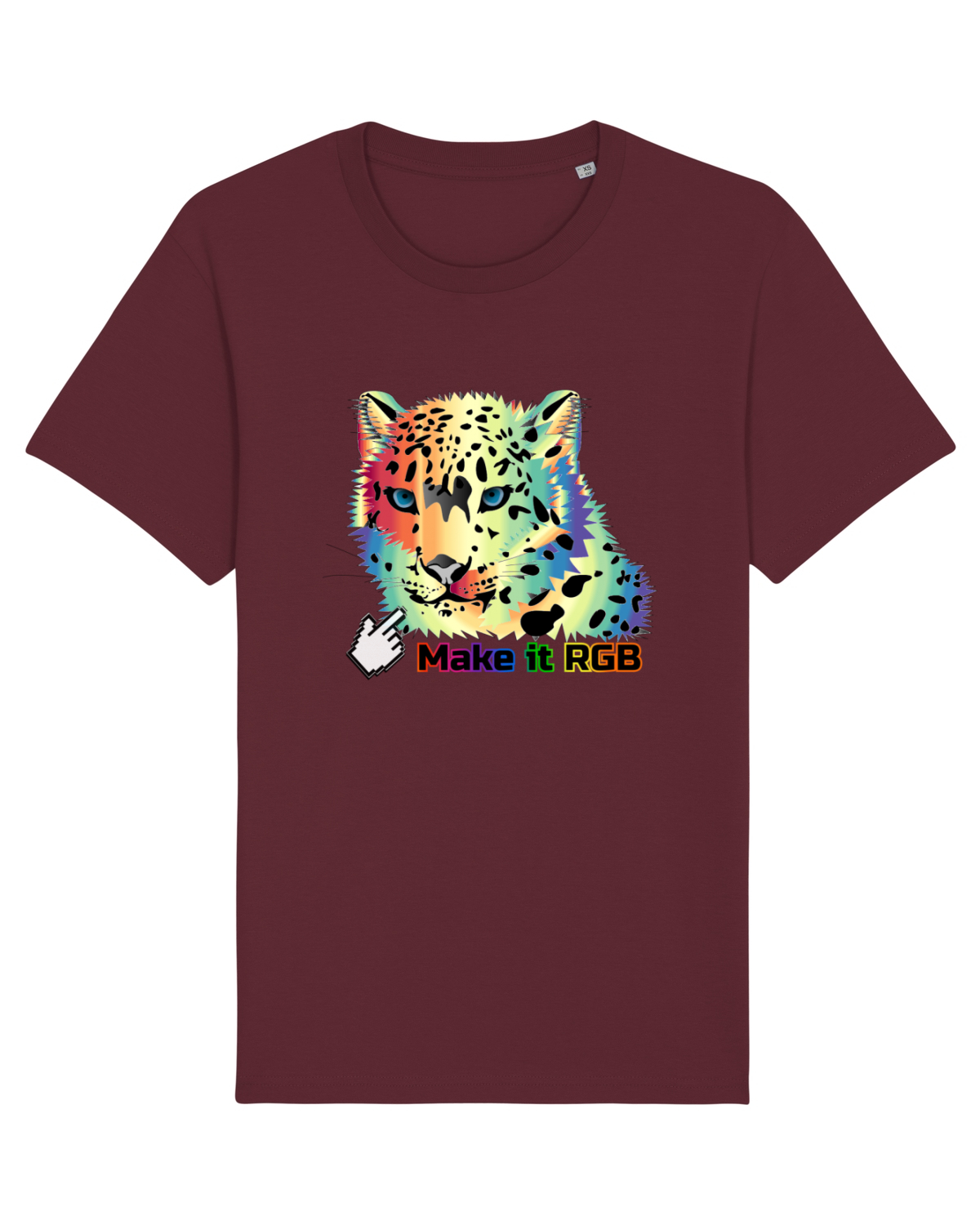 Tricou mânecă scurtă Unisex Rocker Burgundy