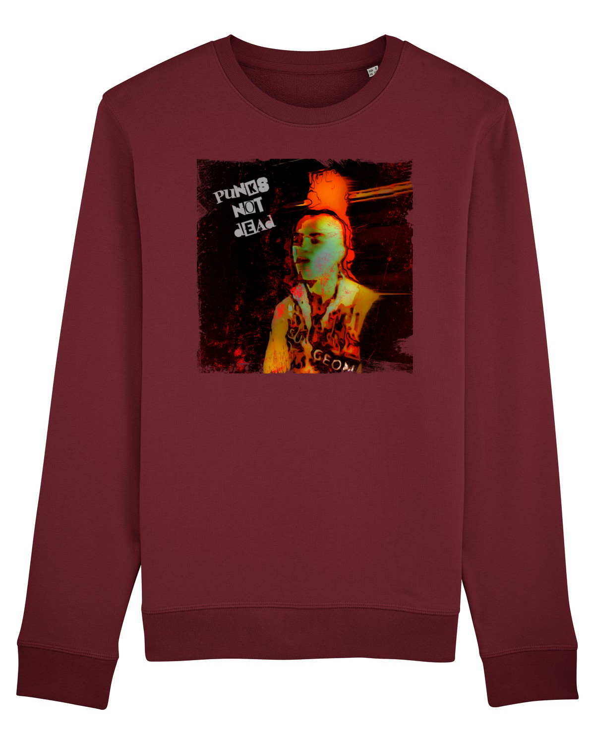 Bluză mânecă lungă Unisex Rise Burgundy
