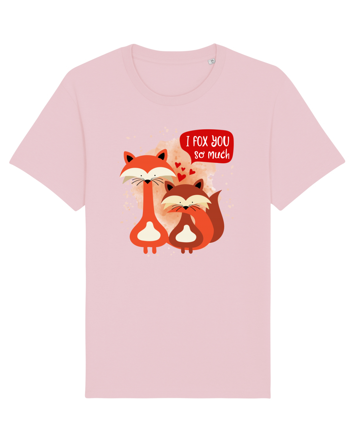 Tricou mânecă scurtă Unisex Rocker Cotton Pink