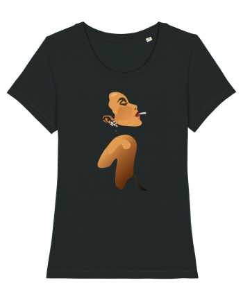 the girl who smokes Black