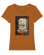 STOP CORONA Tricou mânecă scurtă guler larg fitted Damă Expresser