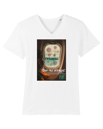 STOP CORONA Tricou mânecă scurtă guler V Bărbat Presenter