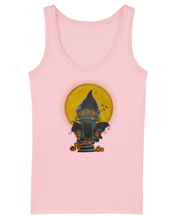 Halloween Haunted House  Cotton Pink