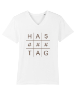 HAŞTAG Tricou mânecă scurtă guler V Bărbat Presenter