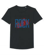ROCK Tricou mânecă scurtă guler larg Bărbat Skater