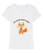 Aluna favorită Tricou mânecă scurtă guler V Damă Evoker