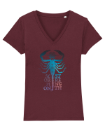 Scorpion Strength Tricou mânecă scurtă guler V Damă Evoker