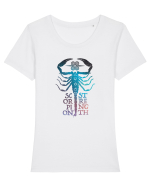 Scorpion Strength Tricou mânecă scurtă guler larg fitted Damă Expresser