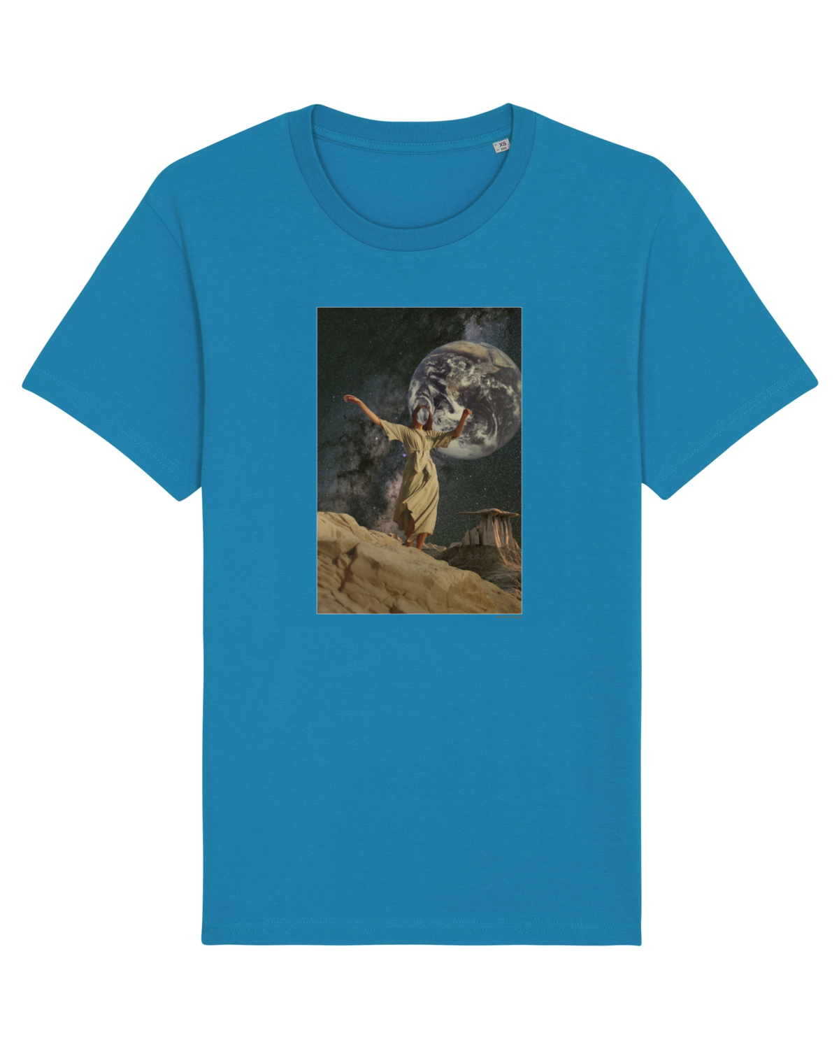 Tricou mânecă scurtă Unisex Rocker Azur