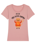 Karma Tricou mânecă scurtă guler larg fitted Damă Expresser